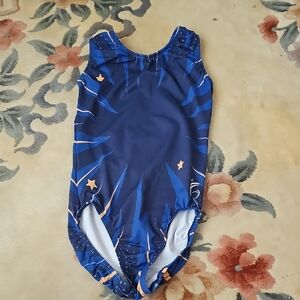 Blue and Orange Star Patterned Swimsuit